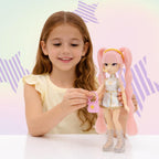 K POP Idol Doll Yuni Fashion Dolls K-Pop Moonlight Style Pink Braided Hair 3 Accessories