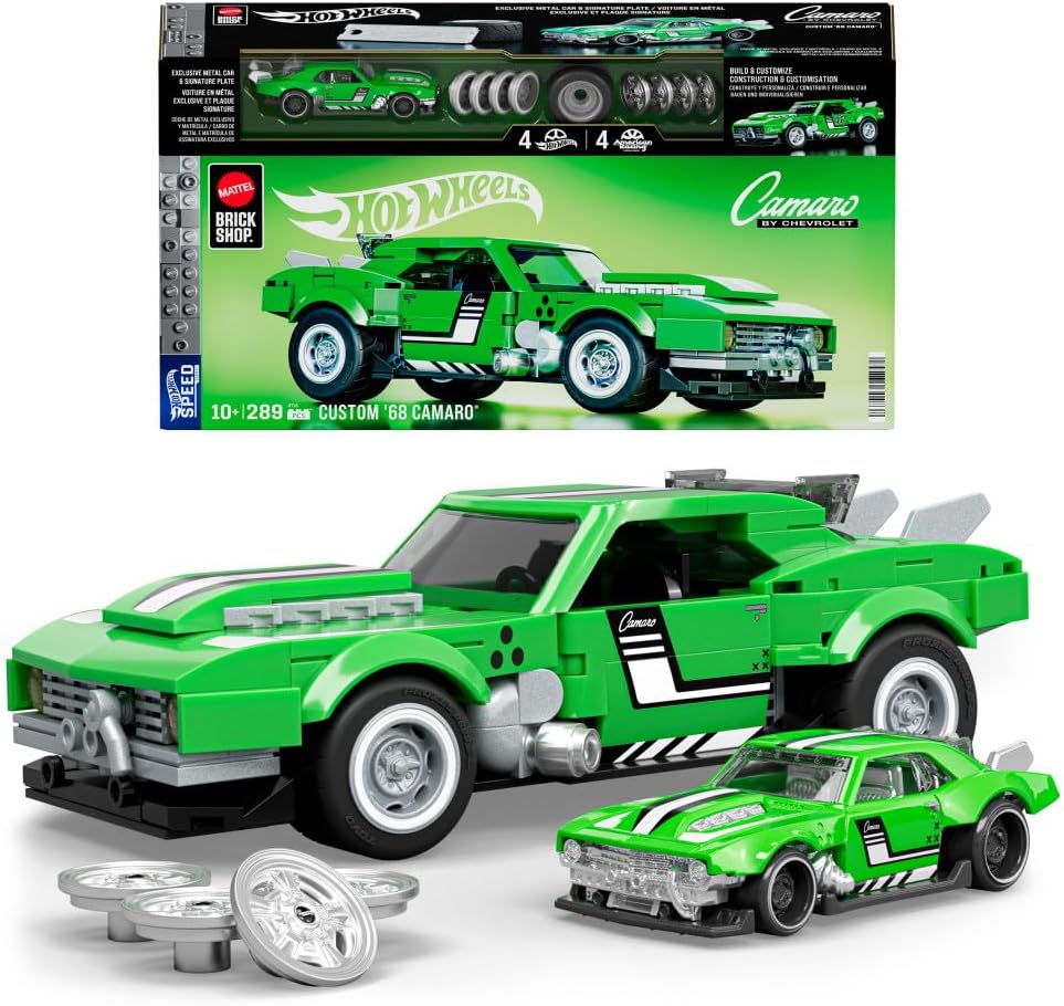Mattel Brick Shop Hot Wheels Speed Camaro