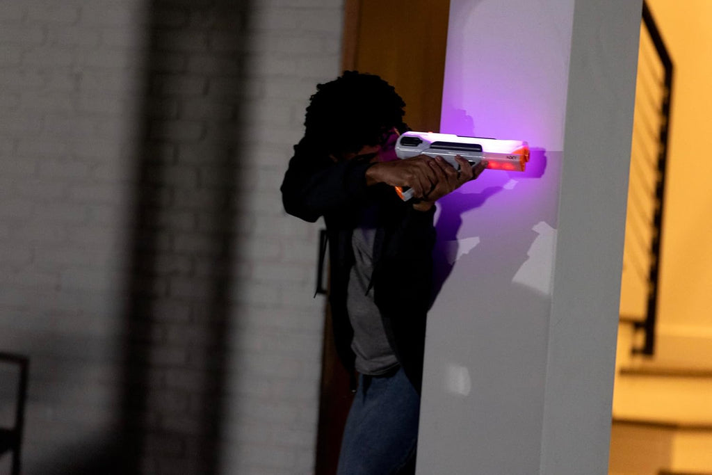 LaserX Ultra NXT Blasters Battery Operated, Advanced Home Laser Tag System Designed for Interactive Play, Includes Two