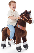 PonyCycle® Model U Unicorn for Riding, Pink, 3-4 Years, with Brake