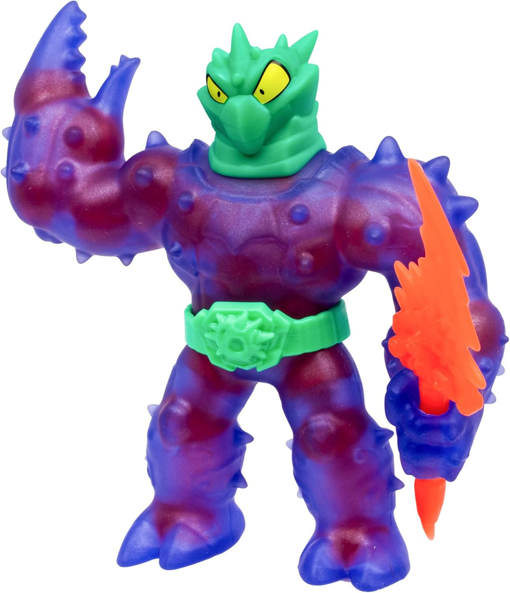 Heroes of Goo Jit Zu Meteor Madness, Stretchy Battle Cacticus Collectible Action Figure, with Unique Crunchy Goo Filling & Thunder Spear, Tactile Sensory Toy That Stretches Up to 3X Its Size