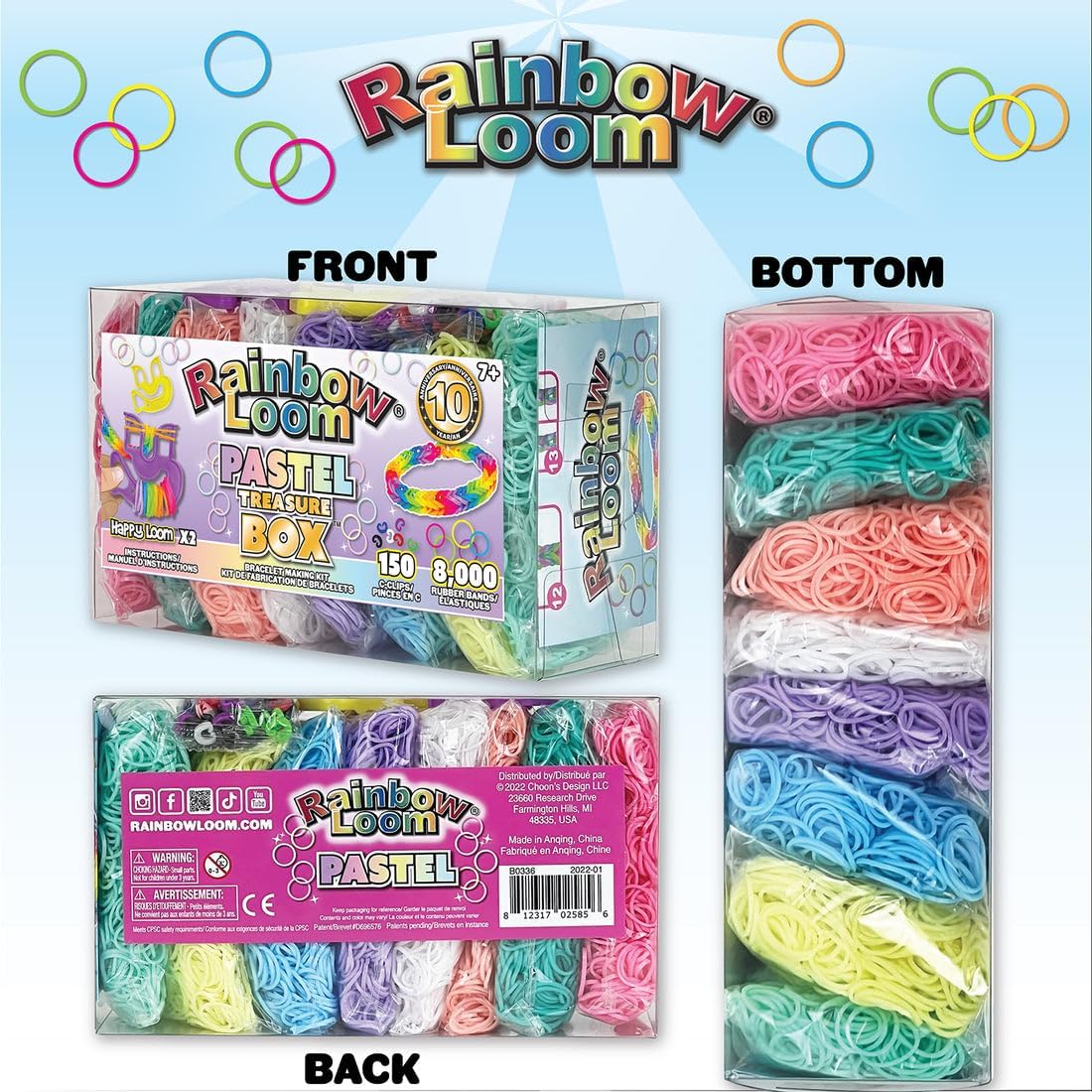Rainbow Loom Treasure Box Pastel, Ages 7+