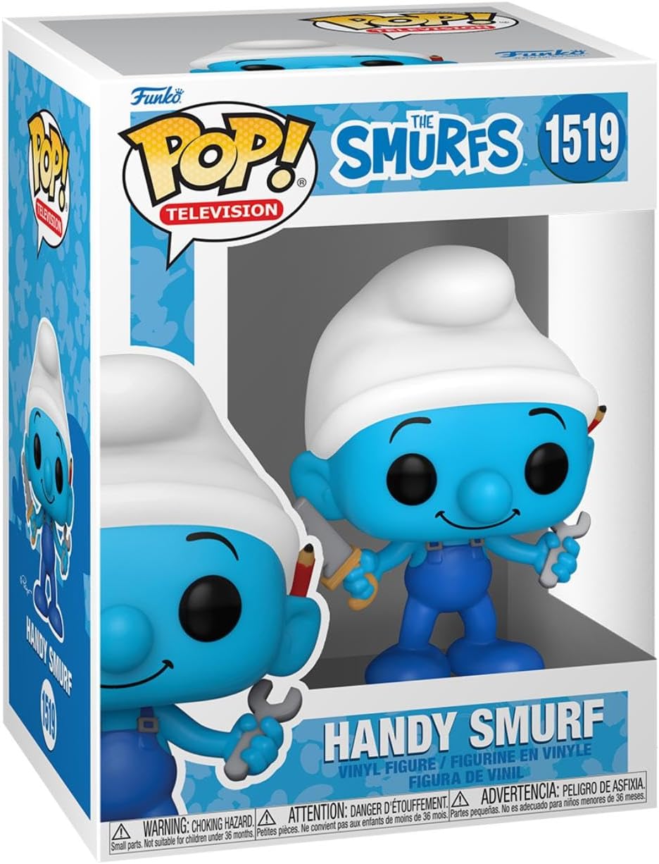 Funko Funko POP! TV: Papa Smurfs - Handy Papa Smurf - SMURFS - Collectable Vinyl Figure - Gift Idea - Official Merchandise to