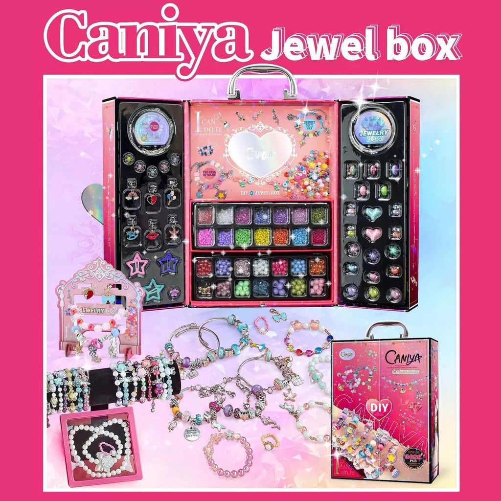CANIYA 3688PCS Charm Beads Bracelet Making Kit for Girls, 6