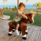 PonyCycle Authentic Horse Ride on Toys Scooters for Children (with Brake and Sound/90 cm