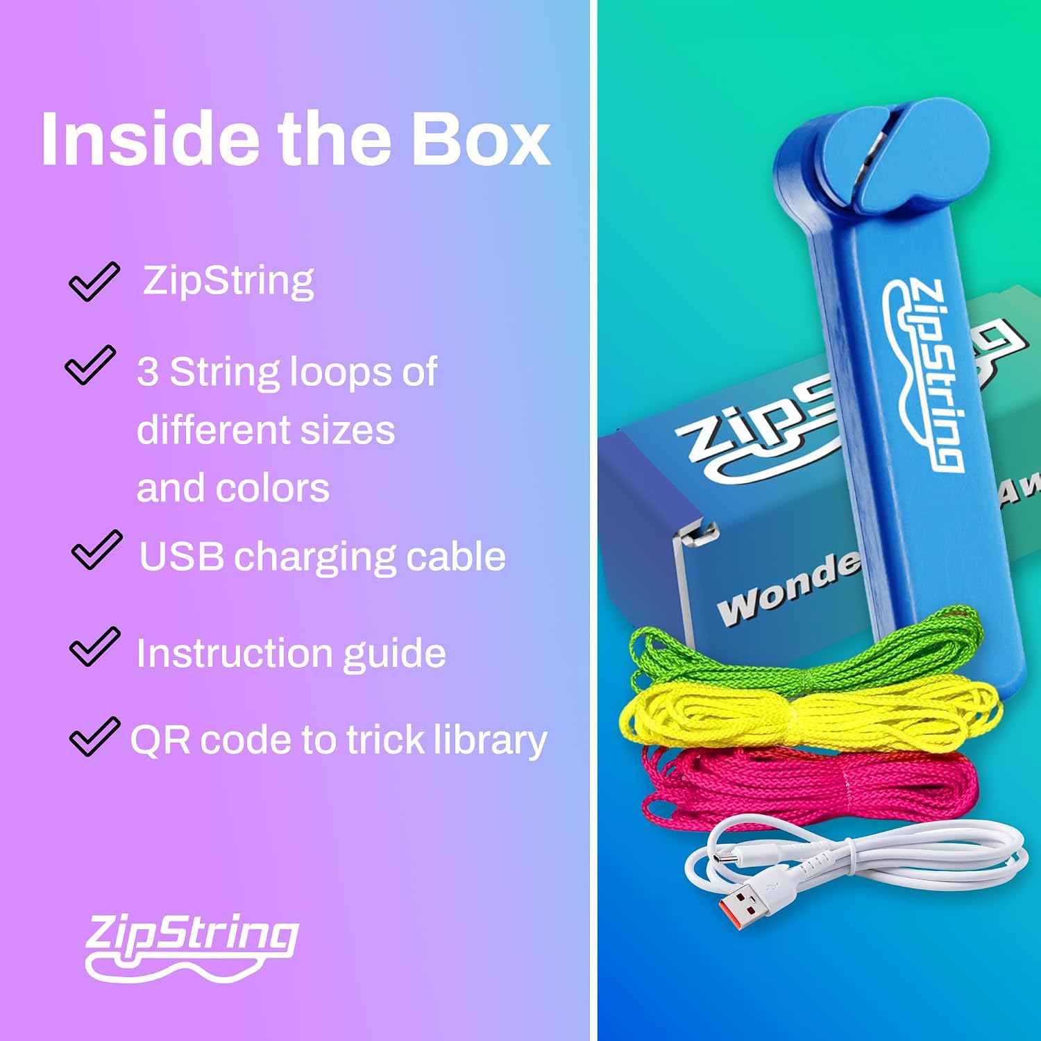 ZipString String Rope Launcher Bodacious Blue