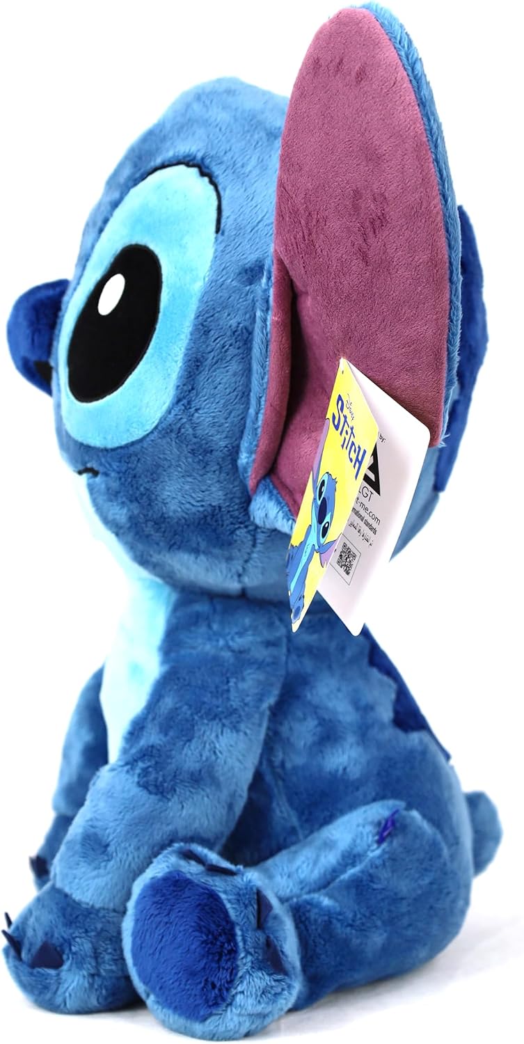 Disney Plush Core Stitch 20-Inch, Detailed Stitch Plush Sculpturing With Embroidered Features, Plush, Soft Toy Stuffed