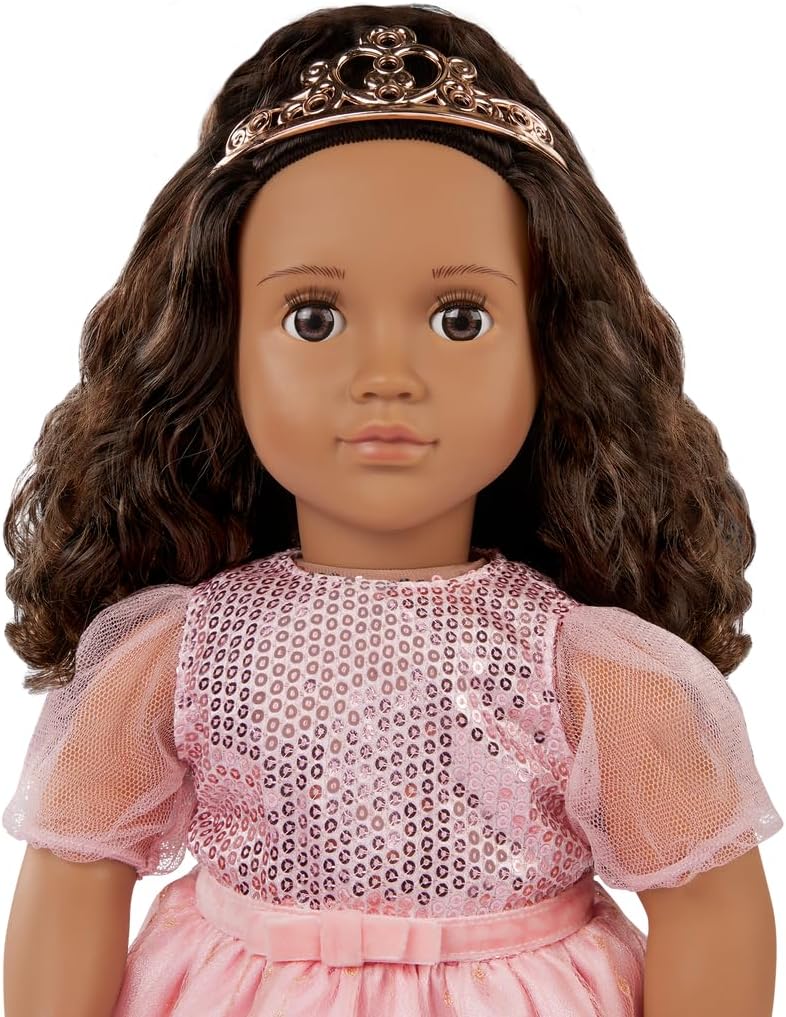 Our Generation Doll w/Princess Dress, Doll with Pink Gown & Tiara Estrella