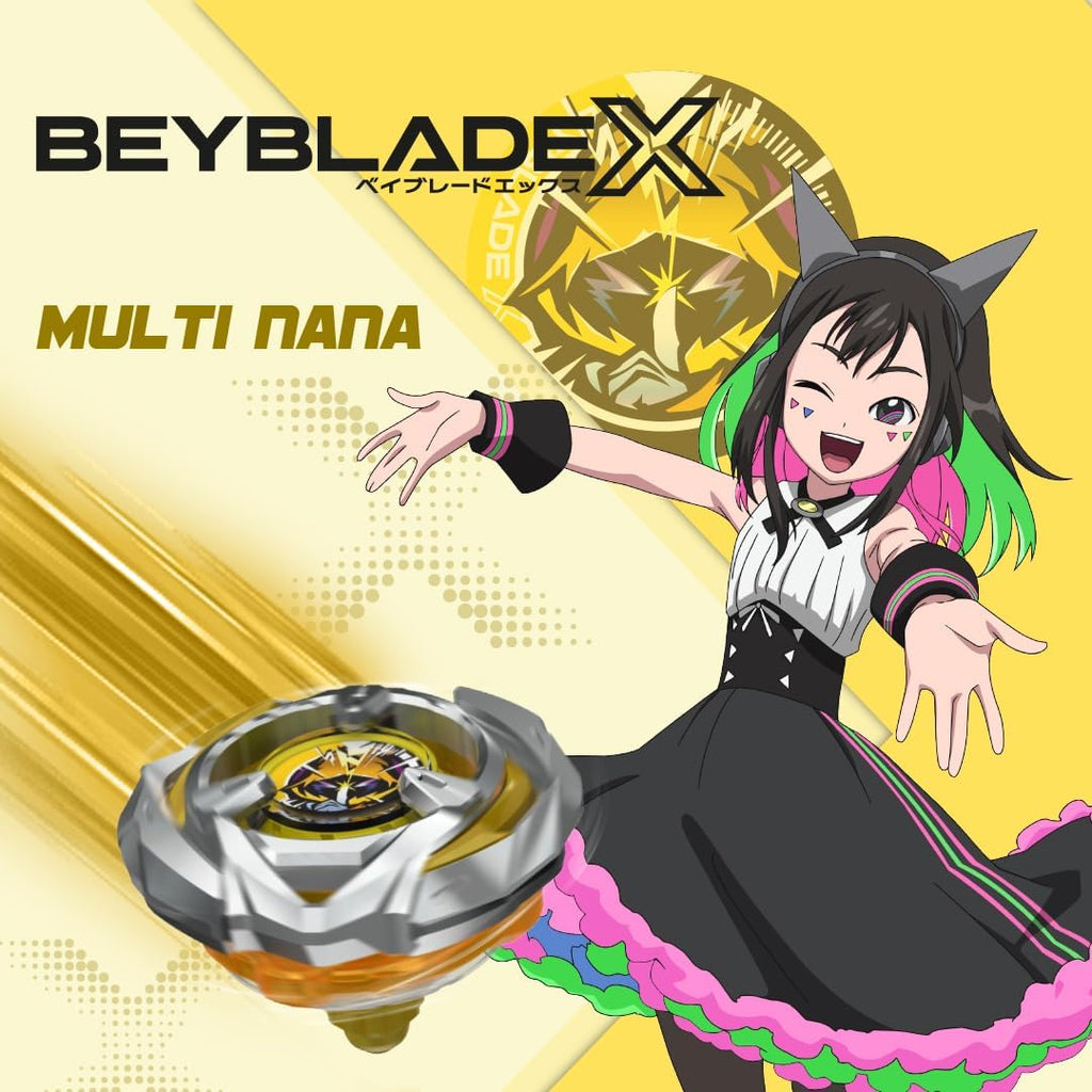 Takara Tomy Beyblade X Launcher Arrow Mysterious 4-80B Starter Pack Top & Launcher, Easy Grip, Battle Top Toy, Bey Toy