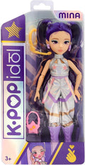 K-POP IDOL Mina Fashion K-Pop Starlight Doll, Purple Hair with Anklets, 3 Accessories to