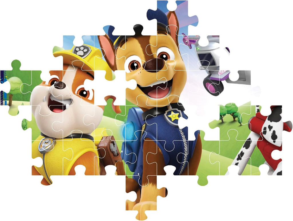 Clementoni Puzzle Paw Patrol Happy 104 Pieces, Made in Italy, Jigsaw Puzzle for Children