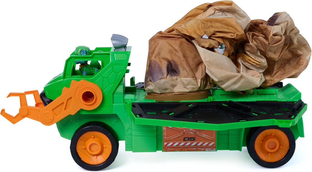 PAW PATROL: The Dino Movie Rocky's Megasaurus Transport Vehicle, Push Button Inflatable