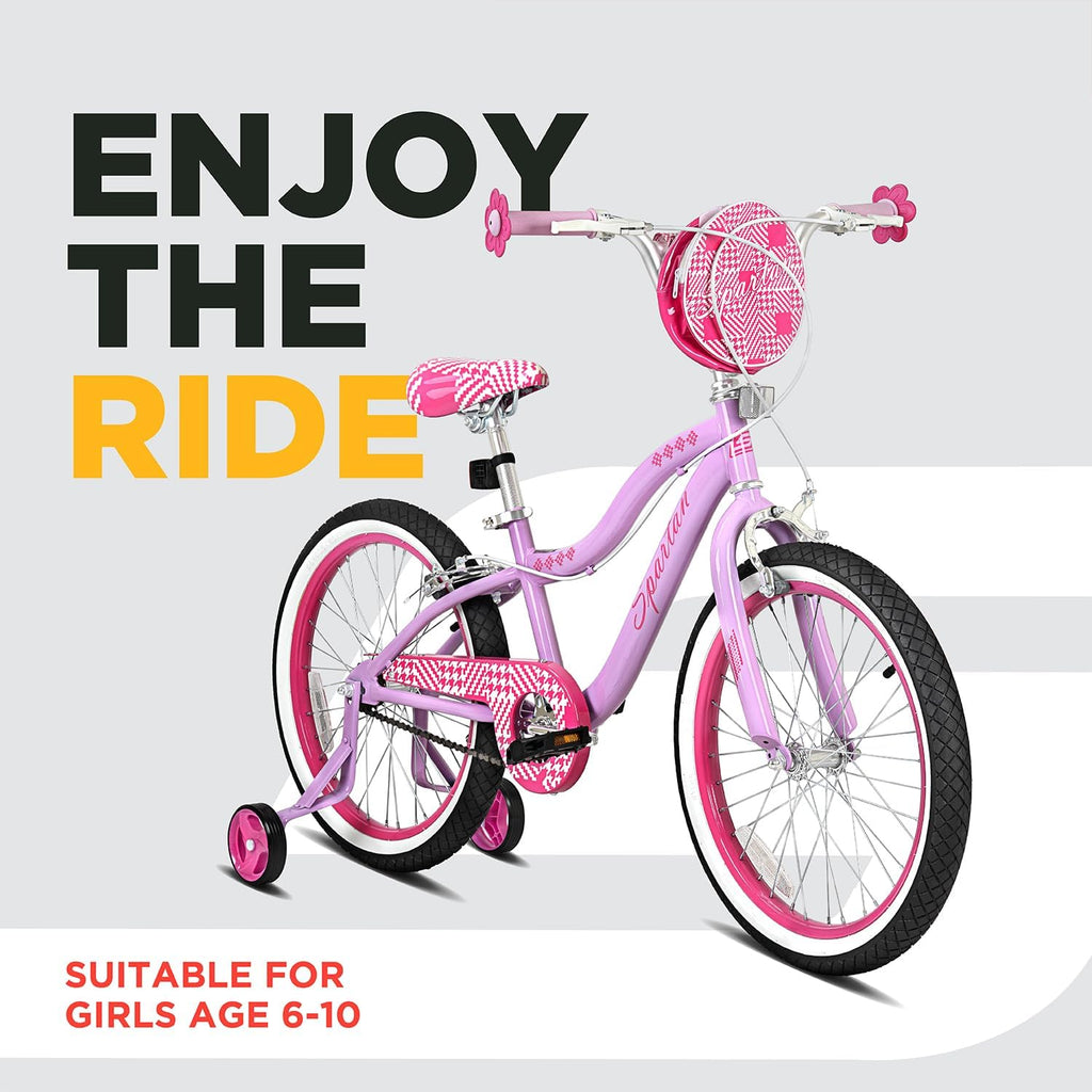 Spartan 20" Serena Girls Bicycle with Training Wheels