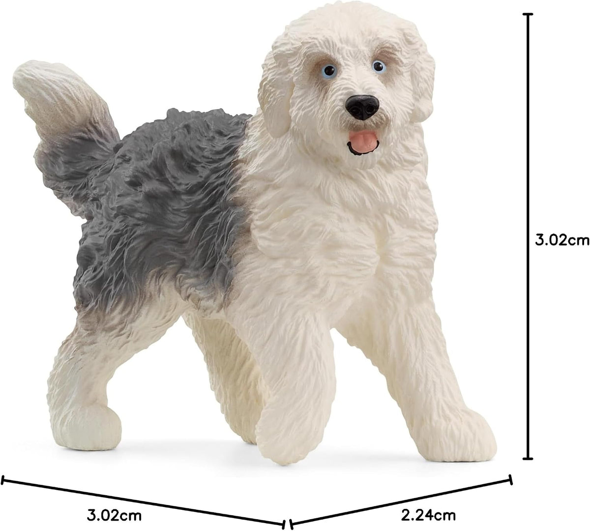 Schleich Old English Sheepdog Realistic Animal Figurine