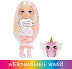 Rainbow High Littles Rainbow Fantasy Fairies & Pet - Opal, Rainbow - Small 14cm Doll &