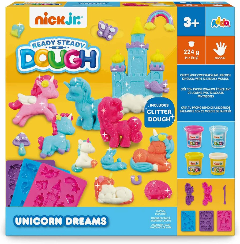 Addo Nick Junior Dough Unicorn Dreams 280g, Play Dough, Clay Toys, Moulding Arts & Craft