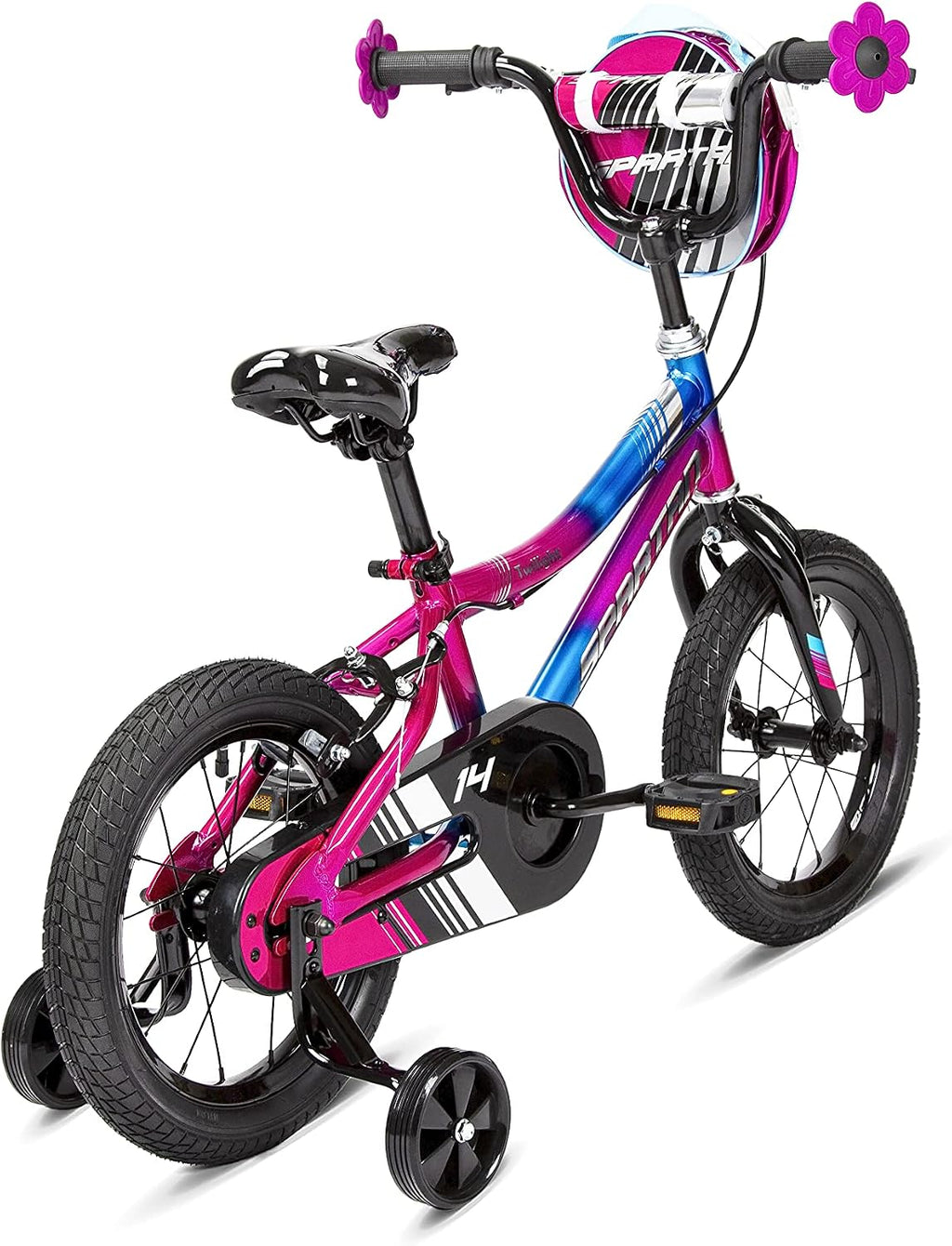 Spartan Chrome Sparkle Girls Bicycle with Training Wheels