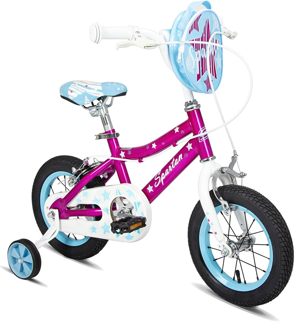 Spartan Chrome Sparkle Girls Bicycle with Training Wheels