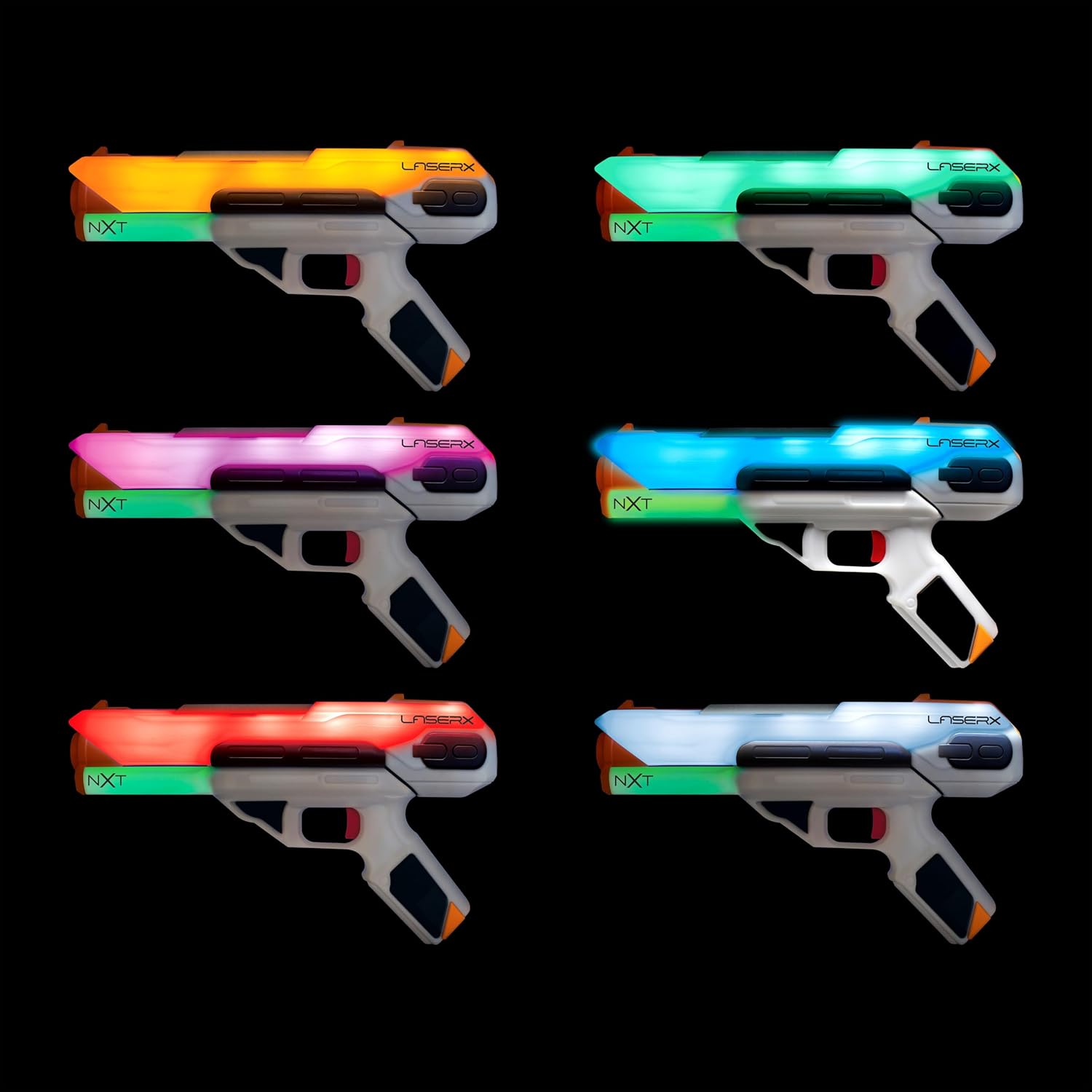 LaserX Ultra NXT Blasters Battery Operated, Advanced Home Laser Tag System Designed for Interactive Play, Includes Two