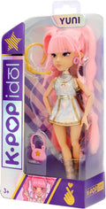 K POP Idol Doll Yuni Fashion Dolls K-Pop Moonlight Style Pink Braided Hair 3 Accessories