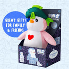 Pudgy Penguins Huggable Plush. Adopt Your New Forever Friend with 4 Different Stuffed Animal Penguin plushie Designs, Each Comes Complete with a redeemable Digital Experience Code., 11.8 inch