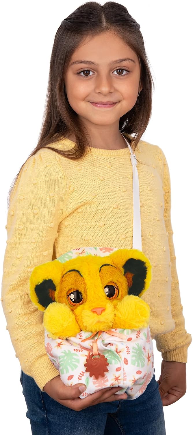BABY PAWS Simba, Interactive Plush Toy with Sound Function when Opening and Closing the