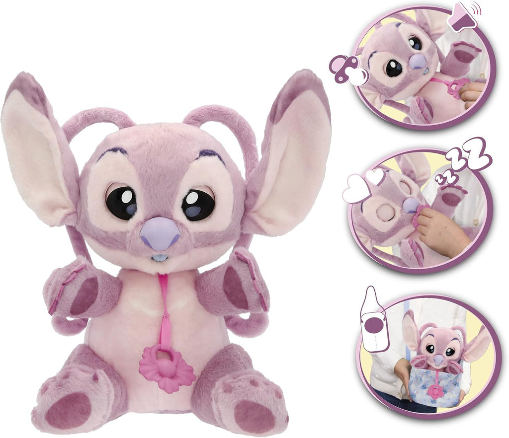 Baby Paws Disney Angel Interactive Plush Toy, Cute Interactive Plush Toy that Makes