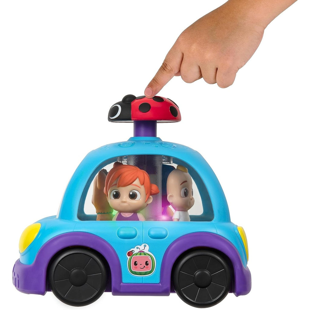 CoComelon Push 'N Sing - Coche familiar interactivo musical iluminado, personajes favoritos de los fanáticos y clips de canción, juguetes para niños pequeños y preescolares