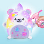 Amazon.com: Canal Toys Airbrush Plush Kawaii Squish Bear: Includes Plush Bear, Airbrush Set and Stick on Stencils; Color and wash and Repeat; Create Your own Style : Toys & Games
