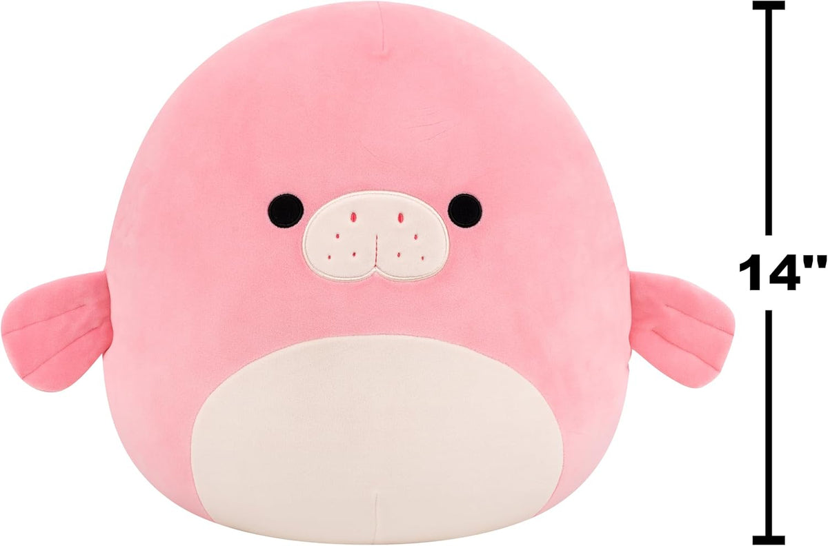Squishmallows Original 14in Morlai the Coral Manatee - Official Jazwares Plush (Large)