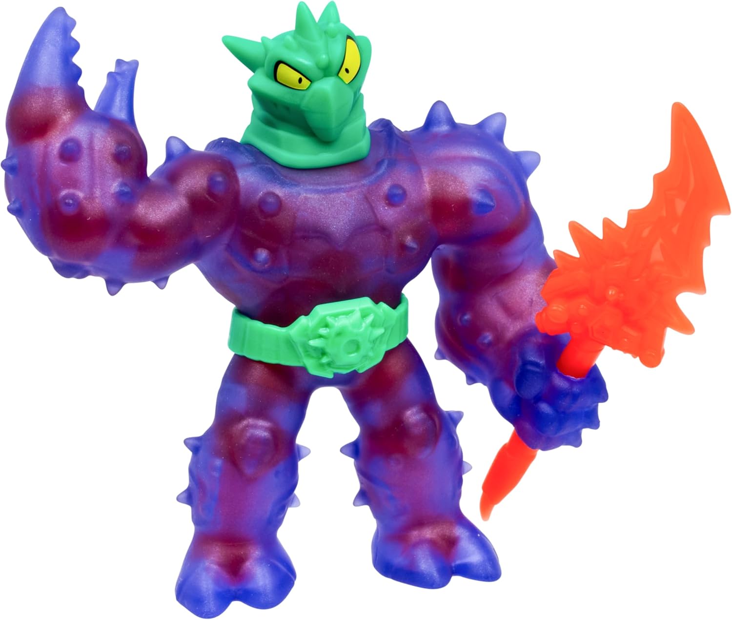 Heroes of Goo Jit Zu Meteor Madness, Stretchy Battle Cacticus Collectible Action Figure, with Unique Crunchy Goo Filling & Thunder Spear, Tactile Sensory Toy That Stretches Up to 3X Its Size