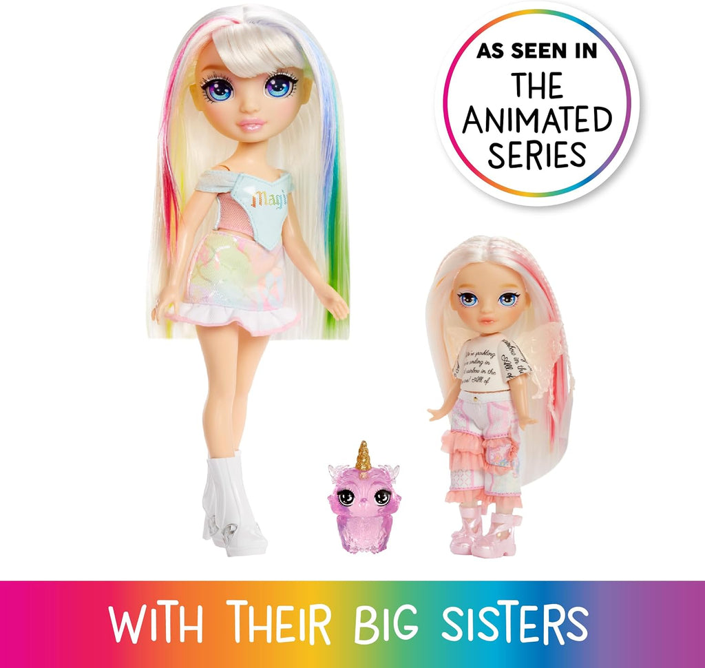 Rainbow High Littles Rainbow Fantasy Fairies & Pet - Opal, Rainbow - Small 14cm Doll &