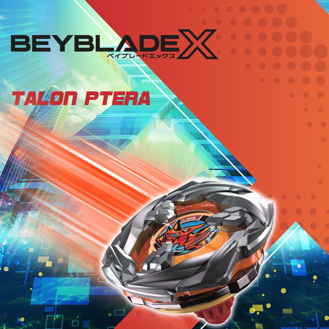 Takara Tomy Beyblade X Talon Ptera 3-80B, Balance Type Top with Customizable Parts, Bey Toy for 8+ Year Old Boys and