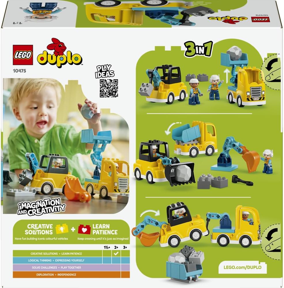 LEGO DUPLO 3 in 1 Construction Vehicles 10475