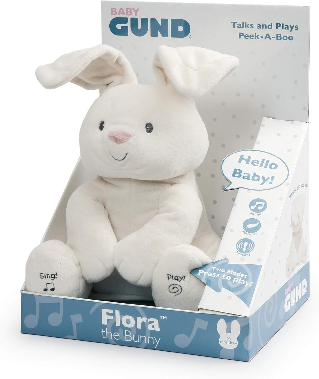 GUND Animated Flappy the Elephant Stuffed Animal Plush, Grey, 30.5 cm
