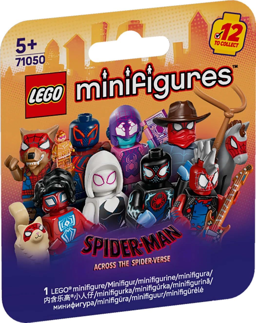 LEGO Minifigures Spider-Man: Across the Spider-Verse - Get 1 of 12 Collectible Toys with Accessories - Gift for 5+ Year