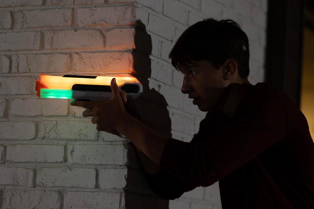LaserX Ultra NXT Blasters Battery Operated, Advanced Home Laser Tag System Designed for Interactive Play, Includes Two