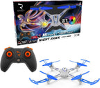 Syma 4 Channel Auto Hover RC Stunt Drone, Blue/Orange