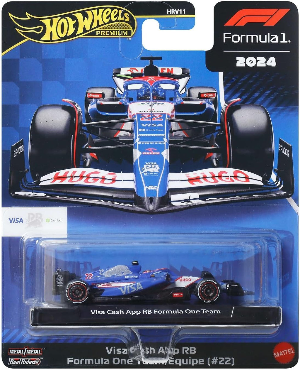 Hot Wheels VISA RB Formula 1 VCARB 01 Team 2024 Formula 1 Model Car