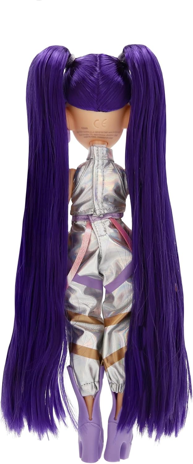 K-POP IDOL Mina Fashion K-Pop Starlight Doll, Purple Hair with Anklets, 3 Accessories to