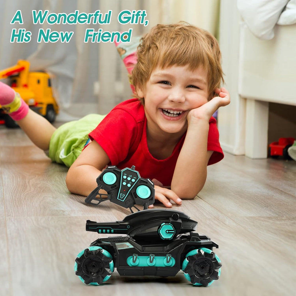 RC Tank That Shoots BBS, Nerf Tank Toy Kids Gift, Remote Control Tank for 8 Year Old Boy Toys, Hand Controlled RC Car with Water Bullet, Nerf Robot Hand Remote Control Car, RC Cars for Boys Age 8