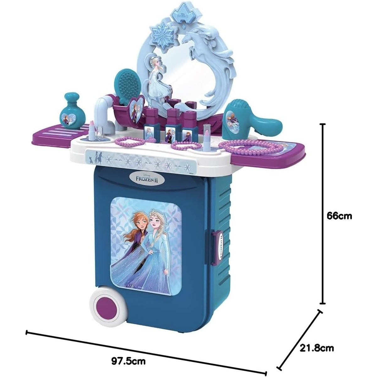 Disney Frozen2 Dressing Table Trolley Case 3 In 1, Blue