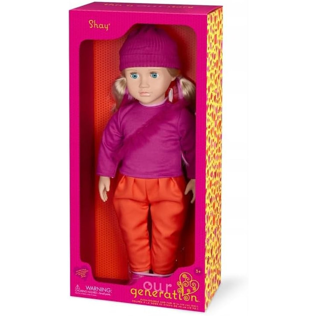 Our Generation 18 cm Fashion Doll in Colour Block Outfit, Shay