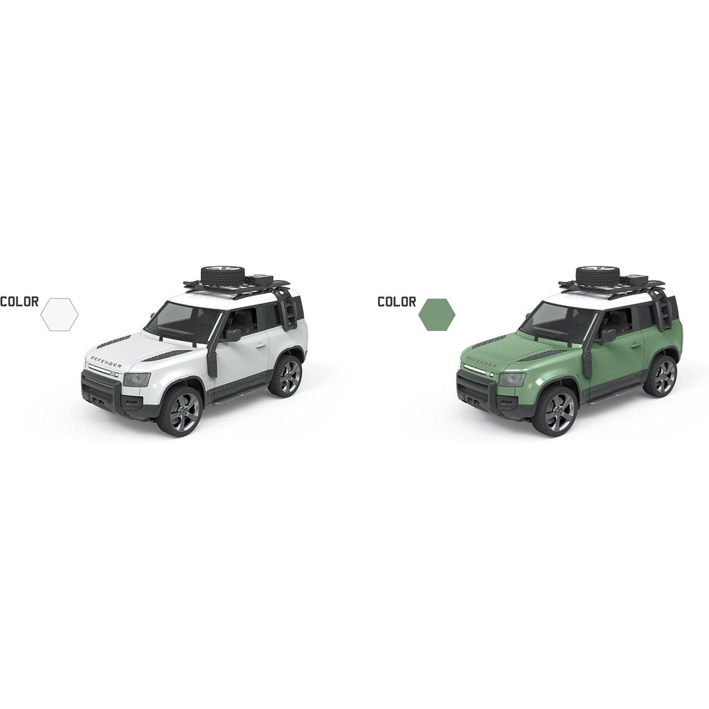 RW 1:12 Defender Assorted (Green and Silver)