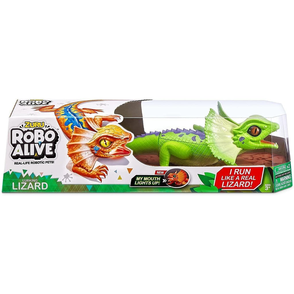 Robo Alive Frilled Neck Lizard Robotic Pet Figure [Green]