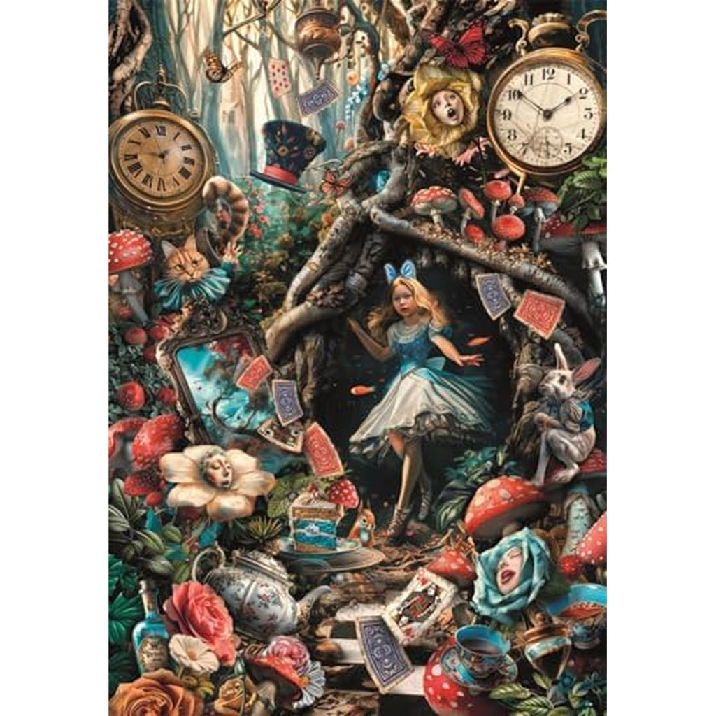 Amazon.com: Clementoni Puzzle 1000 Pieces, Another Day in Wonderland Collection, Puzzle for Adults 14-99 Years, Compact Box, Made in Italy. 39935 : Toys & Games