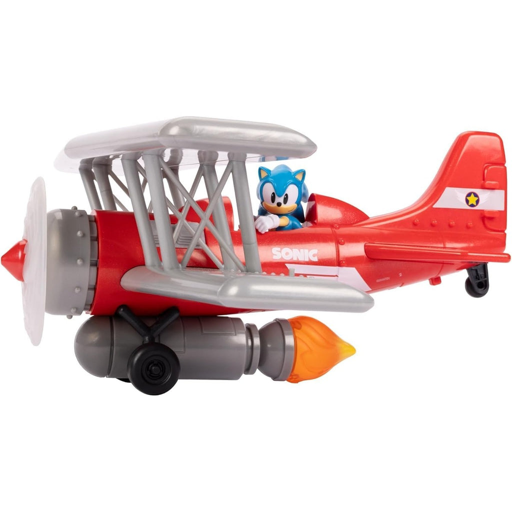 Sonic The Hedgehog Tornado Biplane Playset with 2.5" Sonic Action Figure