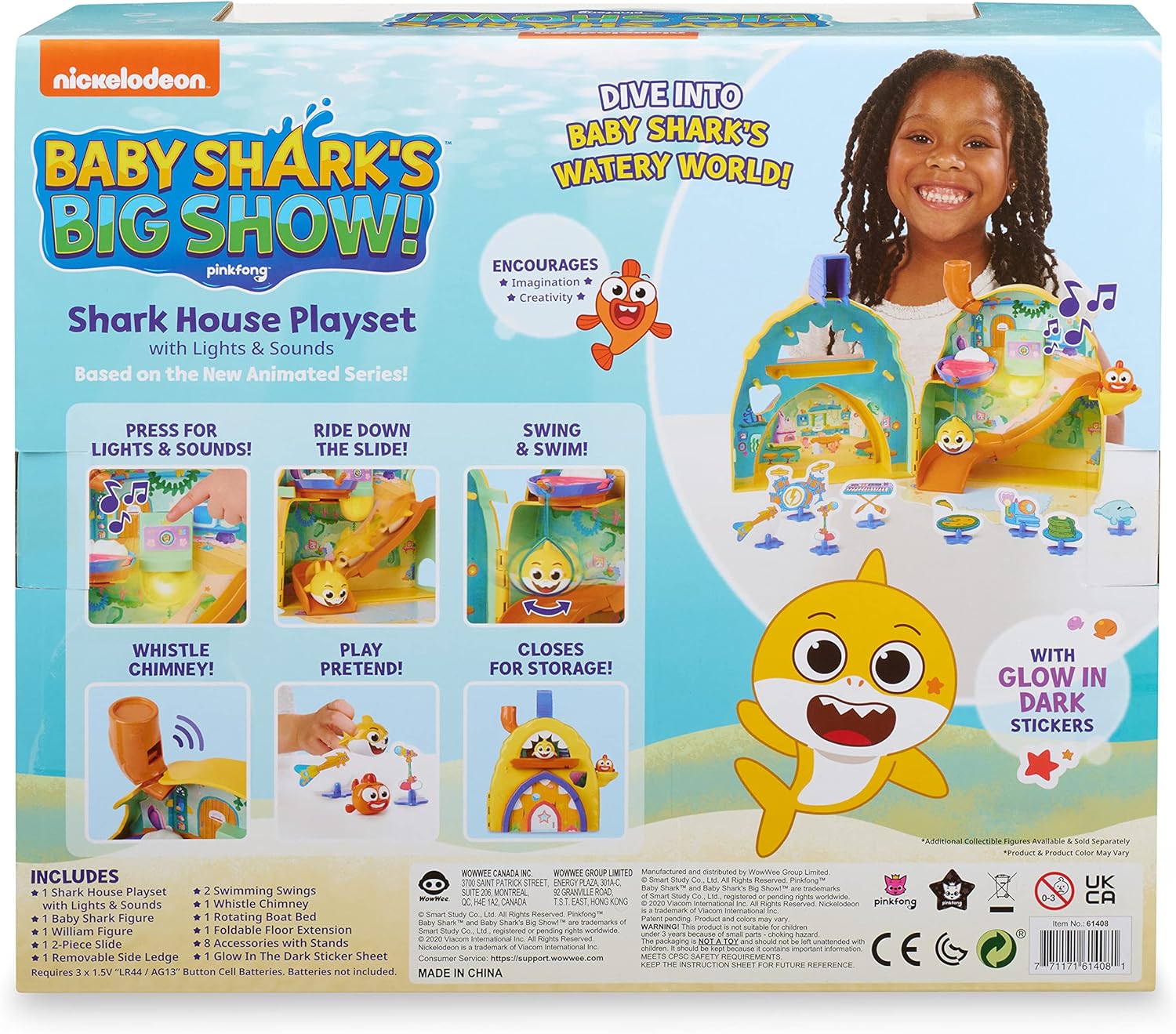 WowWee Baby Shark's Big Show! Shark House Playset