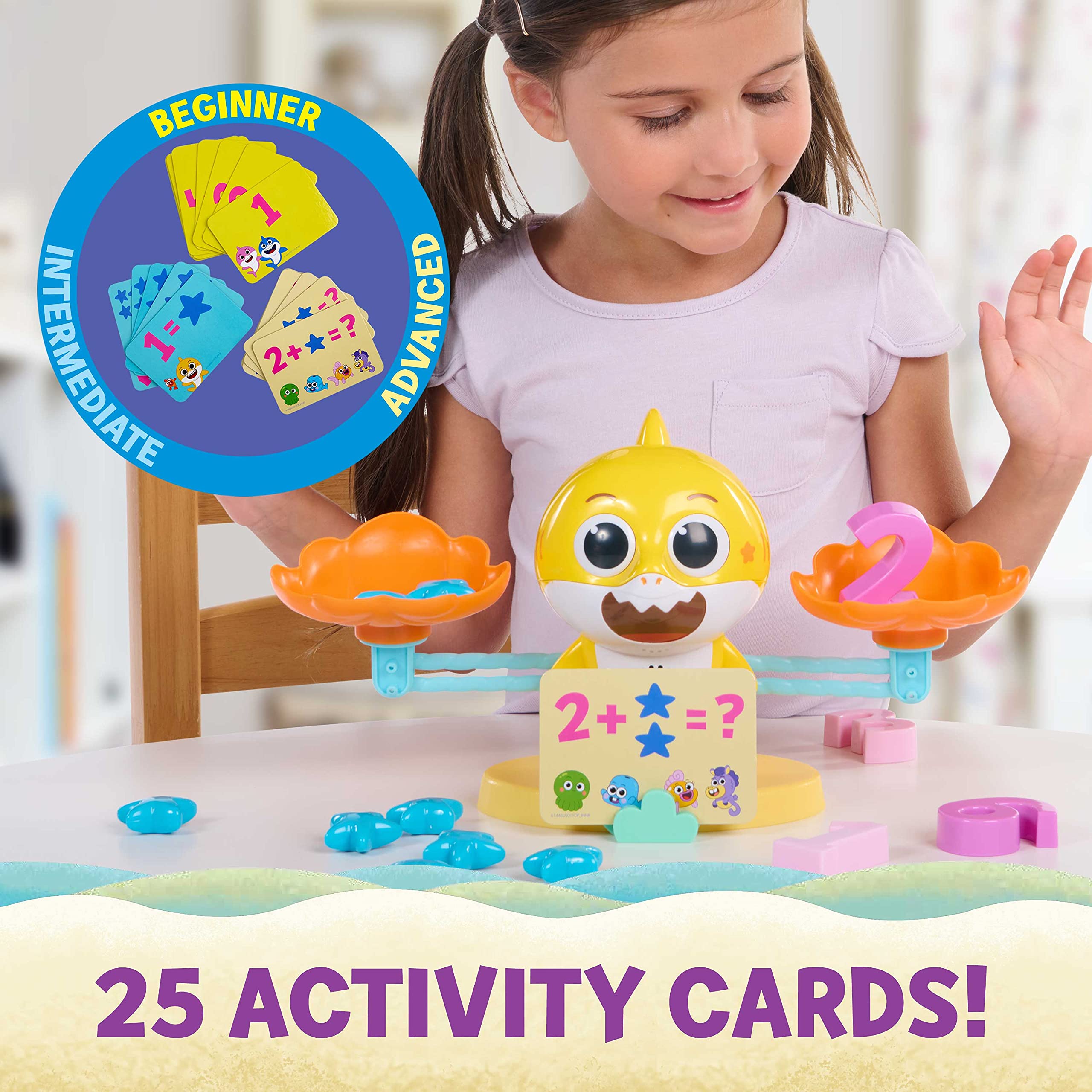 Baby Shark's Big Show! Sea-Saw-Counting Game – Educational Toy for Toddlers – Kids Math Toys