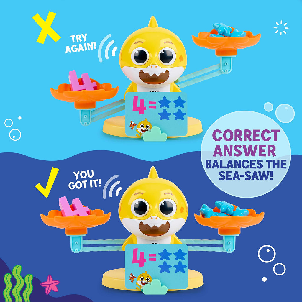 Baby Shark's Big Show! Sea-Saw-Counting Game – Educational Toy for Toddlers – Kids Math Toys